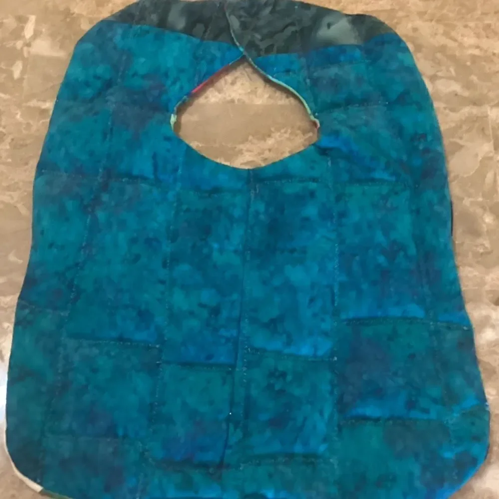 NWOT. Hand Crafted Quilted Reversible Baby Bib $12 ea. or 3/$25